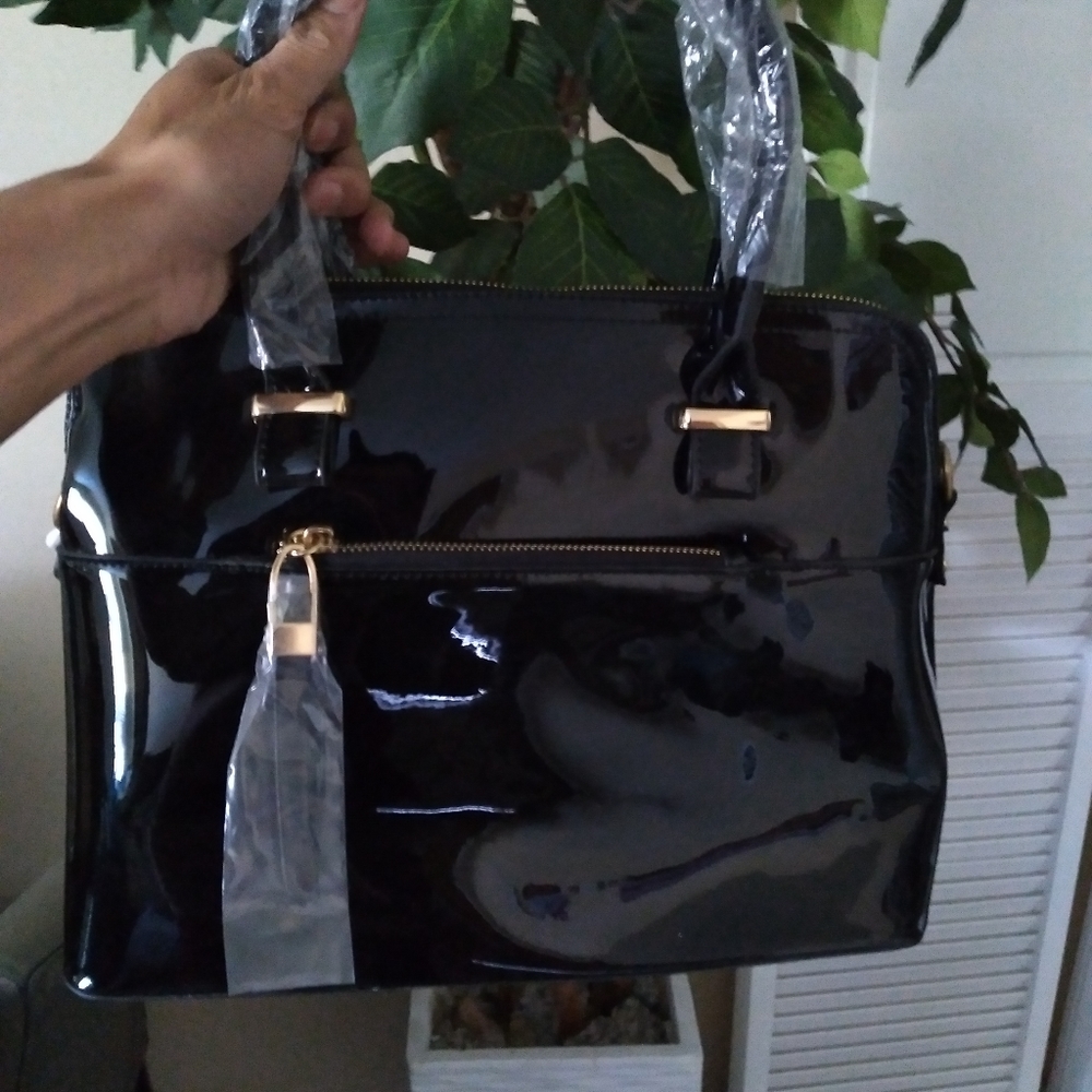 Black Plastic Purse